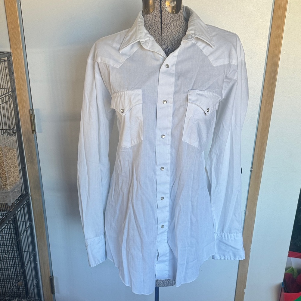 Men's Classic White Button-Down Shirt